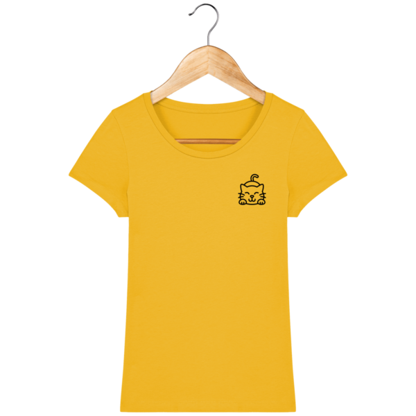 t-shirt-chat-femme_spectra-yellow_face